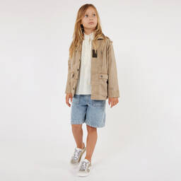 Zadig&Voltaire-Girls Gold & Silver Glitter Trainers | Childrensalon Outlet