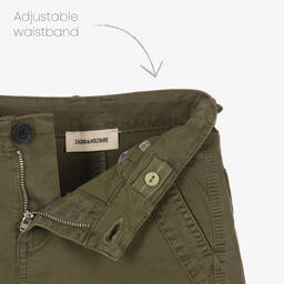 Zadig&Voltaire-Зеленые хлопковые шорты для девочек | Childrensalon Outlet