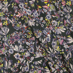 Zadig&Voltaire-Girls Grey Floral Print Viscose Dress | Childrensalon Outlet