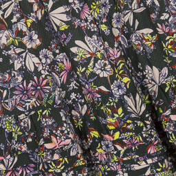 Zadig&Voltaire-Girls Grey Floral Print Viscose Skirt | Childrensalon Outlet