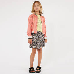 Zadig&Voltaire-Girls Grey Floral Print Viscose Skirt | Childrensalon Outlet