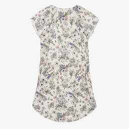 Zadig&Voltaire-Girls Ivory Floral Viscose Dress | Childrensalon Outlet