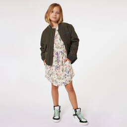 Zadig&Voltaire-Girls Ivory Floral Viscose Dress | Childrensalon Outlet