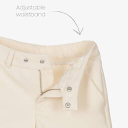 Zadig&Voltaire-Girls Ivory Shorts with Star Sparkle | Childrensalon Outlet