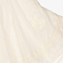 Zadig&Voltaire-Girls Ivory & Silver Cotton Skirt | Childrensalon Outlet