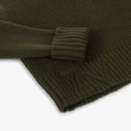 Zadig&Voltaire-بلوفر صوف محبوك لون أخضر للبنات | Childrensalon Outlet