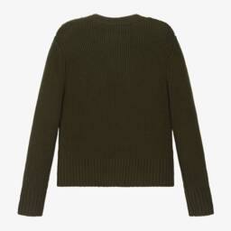 Zadig&Voltaire-بلوفر صوف محبوك لون أخضر للبنات | Childrensalon Outlet