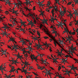 Zadig&Voltaire-Girls Long Sleeve Red Patterned Dress | Childrensalon Outlet