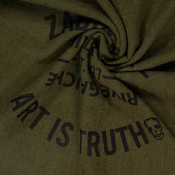 Zadig&Voltaire-Girls Olive Insignia Viscose Wrap | Childrensalon Outlet