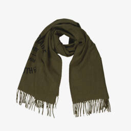 Zadig&Voltaire-Girls Olive Insignia Viscose Wrap | Childrensalon Outlet