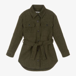 Zadig&Voltaire-Girls Olive Long Jacket | Childrensalon Outlet