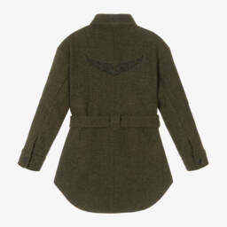 Zadig&Voltaire-Girls Olive Long Jacket | Childrensalon Outlet