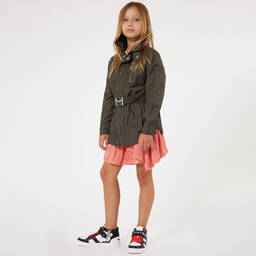 Zadig&Voltaire-Girls Pink Viscose Satin Skirt | Childrensalon Outlet