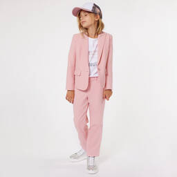 Zadig&Voltaire-Girls Pink Viscose Twill Trousers | Childrensalon Outlet