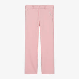 Zadig&Voltaire-Girls Pink Viscose Twill Trousers | Childrensalon Outlet