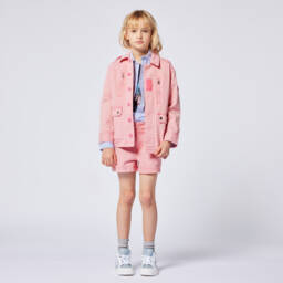 Zadig&Voltaire-شورت بناتي وردي من التويل العملي | Childrensalon Outlet