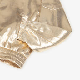 Zadig&Voltaire-جاكيت طيران ذهبي لامع للبنات | Childrensalon Outlet