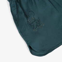 Zadig&Voltaire-شورت ساتان تركواز للبنات | Childrensalon Outlet