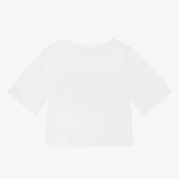 Zadig&Voltaire-Girls White Cotton Logo T-Shirt | Childrensalon Outlet