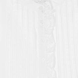 Zadig&Voltaire-Белая хлопковая блузка с рюшами | Childrensalon Outlet