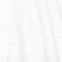 Zadig&Voltaire-Белое платье из органического хлопка с вышивкой | Childrensalon Outlet