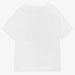 Zadig&Voltaire-Белая футболка oversize из органического хлопка | Childrensalon Outlet