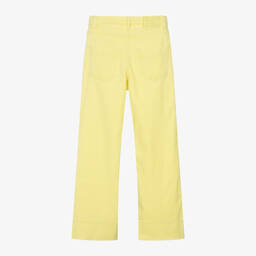 Zadig&Voltaire-Girls Yellow Denim High-Waisted Jeans | Childrensalon Outlet