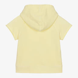 Zadig&Voltaire-Girls Yellow Logo Short Sleeved Hoodie | Childrensalon Outlet