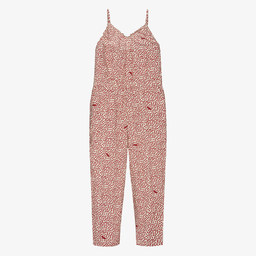 Zadig&Voltaire-Ivory & Red Heart Jumpsuit | Childrensalon Outlet