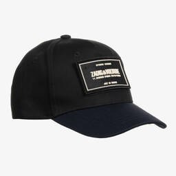 Zadig&Voltaire-Teen Black & Blue Cotton Cap | Childrensalon Outlet