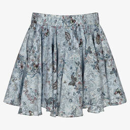Zadig&Voltaire-Teen Blue Butterfly Skirt | Childrensalon Outlet