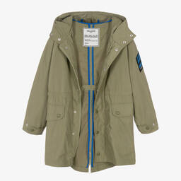 Zadig&Voltaire-معطف باركا تينز ولادي لون أخضر كاكي | Childrensalon Outlet