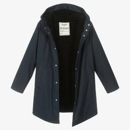 Zadig&Voltaire-Teen Boys Navy Blue Parka Coat | Childrensalon Outlet