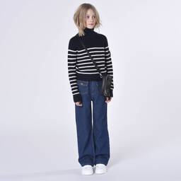 Zadig&Voltaire-Синие прямые джинсы для подростков | Childrensalon Outlet