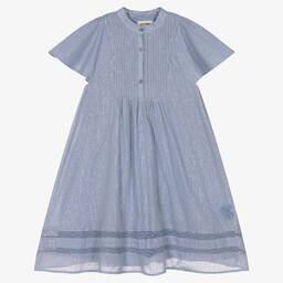Zadig&Voltaire-Teen Girls Blue & Silver Cotton Dress | Childrensalon Outlet