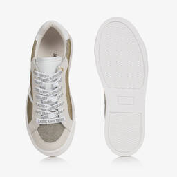 Zadig&Voltaire-Teen Girls Gold & Silver Glitter Trainers | Childrensalon Outlet