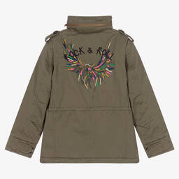 Zadig&Voltaire-Teen Girls Green Parka Coat | Childrensalon Outlet