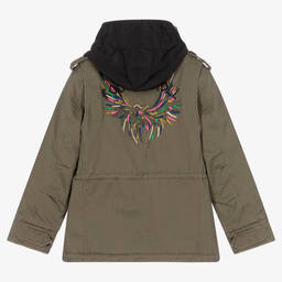 Zadig&Voltaire-Teen Girls Green Parka Coat | Childrensalon Outlet