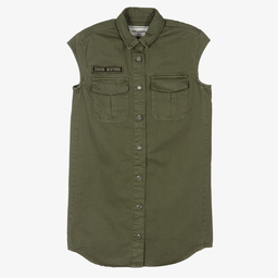 Zadig&Voltaire-Teen Girls Green Shirt Dress | Childrensalon Outlet