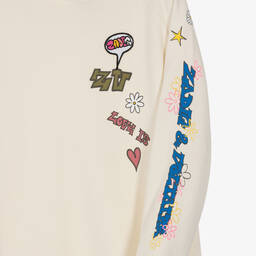 Zadig&Voltaire-Teen Girls Ivory Hoodie Dress | Childrensalon Outlet