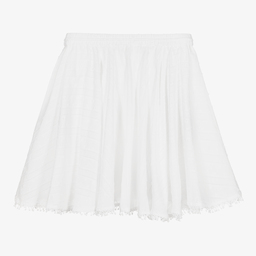 Zadig&Voltaire-Teen Girls White Cotton Skirt | Childrensalon Outlet