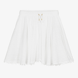 Zadig&Voltaire-Teen Girls White Cotton Skirt | Childrensalon Outlet