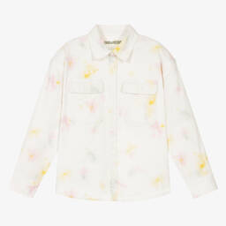 Zadig&Voltaire-جاكيت تينز بناتي قطن دنيم لون أبيض | Childrensalon Outlet