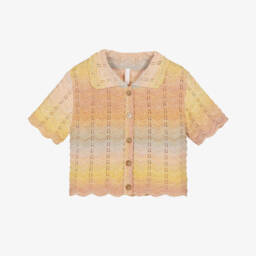 Zimmermann-Girls Blush Fade Knit Top | Childrensalon Outlet