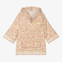 Zimmermann-Girls Cotton Leopard Beach Tunic | Childrensalon Outlet