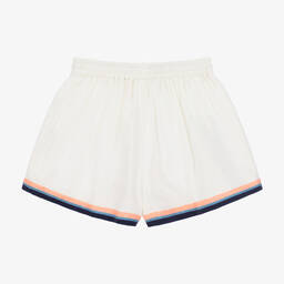 Zimmermann-Кремовые хлопковые шорты с морским принтом | Childrensalon Outlet