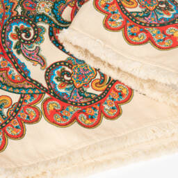 Zimmermann-Girls Ivory Paisley Hooded Kaftan | Childrensalon Outlet