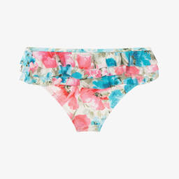 Zimmermann-Кремово-розовые плавки-бикини с цветами | Childrensalon Outlet