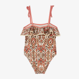 Zimmermann-Girls Ivory & Pink Swimsuit | Childrensalon Outlet