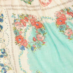 Zimmermann-Girls Patch Painted Floral Cotton Skirt | Childrensalon Outlet